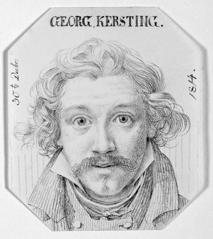 Georg Friedrich Kersting (1785 – 1847) Selbstbildnis, 1814.